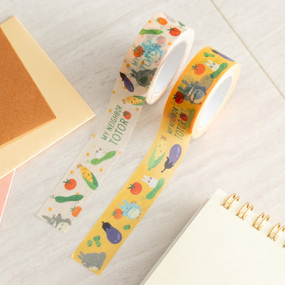 Studio Ghibli - Patterned Masking Tape Packs (7 Types) - Totoro Vegetables - official view 10