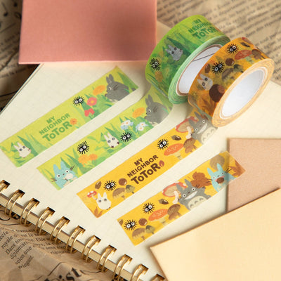 Studio Ghibli - Patterned Masking Tape Packs (7 Types) - Totoro Meadow - official view 13