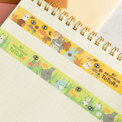 Studio Ghibli - Patterned Masking Tape Packs (7 Types) - Totoro Meadow - official view 14