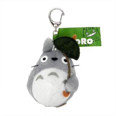 Studio Ghibli - Plush Keyrings (12 Types) - Totoro with an Umbrella - official view 3
