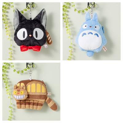 Studio Ghibli - Plush Reel Pass Pouches (3 Types) - Complete Set, one of each listed model