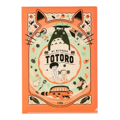 Studio Ghibli - Retro Frame A4 Clear Files (9 Types) - My Neighbor Totoro - official view 2