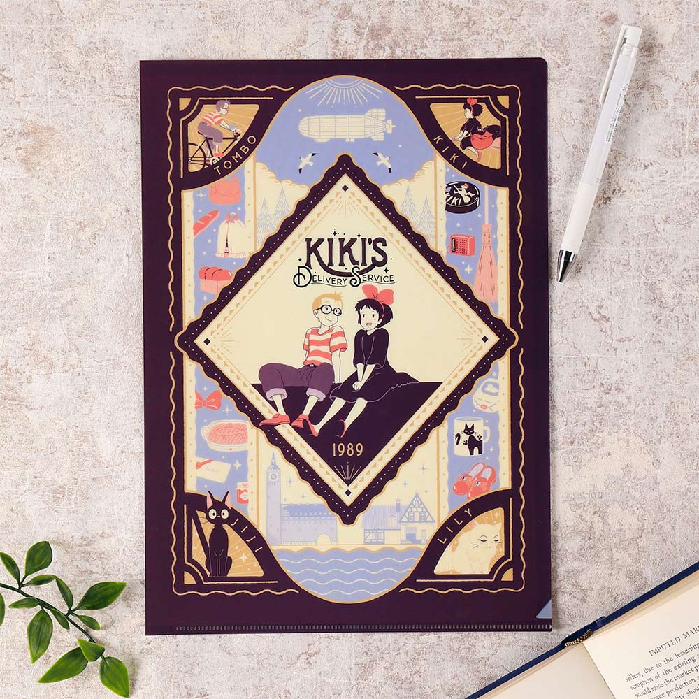 Studio Ghibli - Retro Frame A4 Clear Files (9 Types) - Kiki's Delivery Service - official view 5