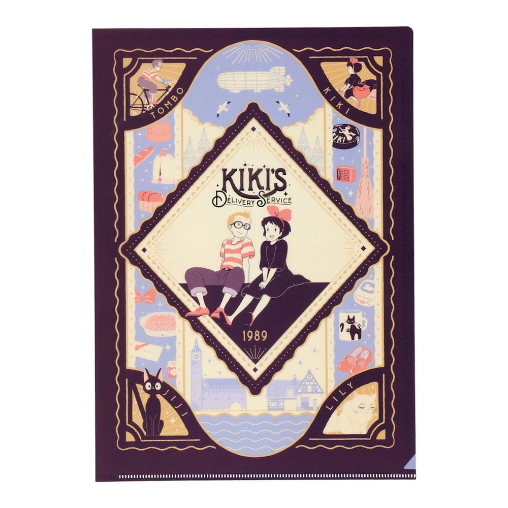 Studio Ghibli - Retro Frame A4 Clear Files (9 Types) - Kiki's Delivery Service - official view 6