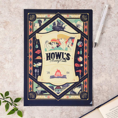 Studio Ghibli - Retro Frame A4 Clear Files (9 Types) - Howl's Moving Castle - official view 8