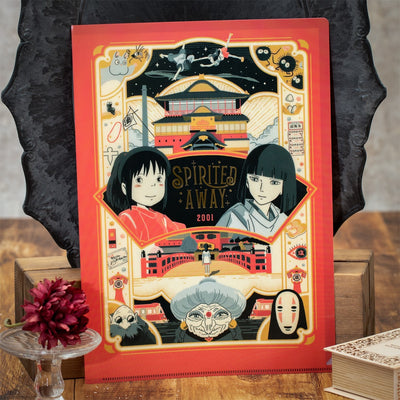 Studio Ghibli - Retro Frame A4 Clear Files (9 Types) - Spirited Away - official view 22