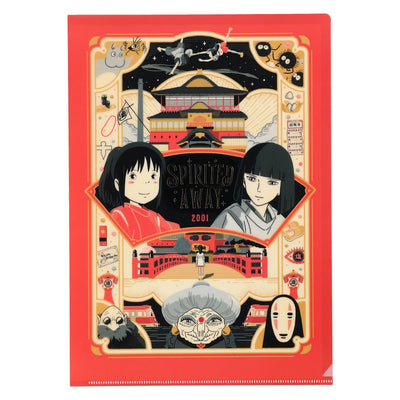 Studio Ghibli - Retro Frame A4 Clear Files (9 Types) - Spirited Away - official view 24
