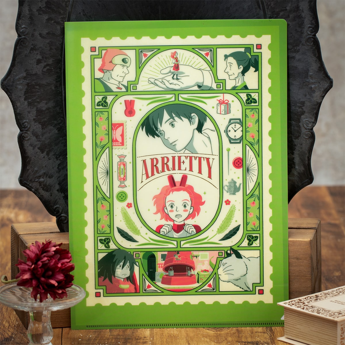 Studio Ghibli - Retro Frame A4 Clear Files (9 Types) - The Secret World of Arrietty - official view 26