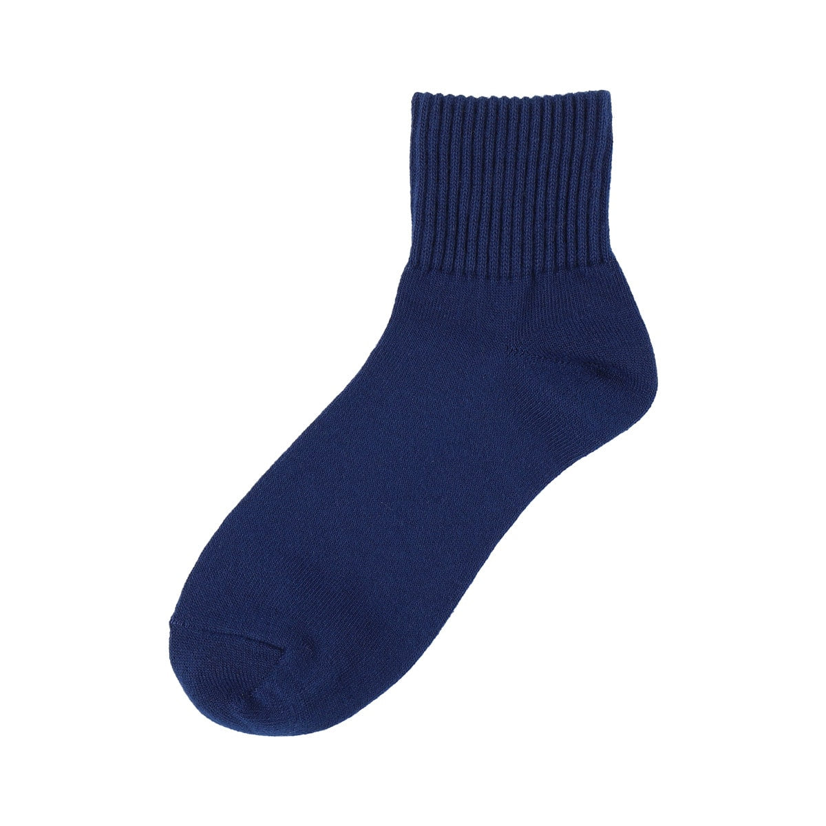 Studio Ghibli Ribbed Embroidered Short Socks 23-25 cm (2 Types) - Jiji Navy - official view 2
