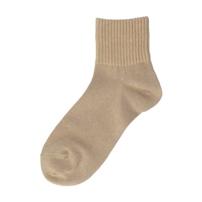 Studio Ghibli Ribbed Embroidered Short Socks 23-25 cm (2 Types) - Calcifer Beige - official view 5