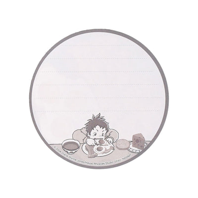 Studio Ghibli - Round Food Memo Pads (3 Types) - Calcifer Bacon and Eggs - official view 14