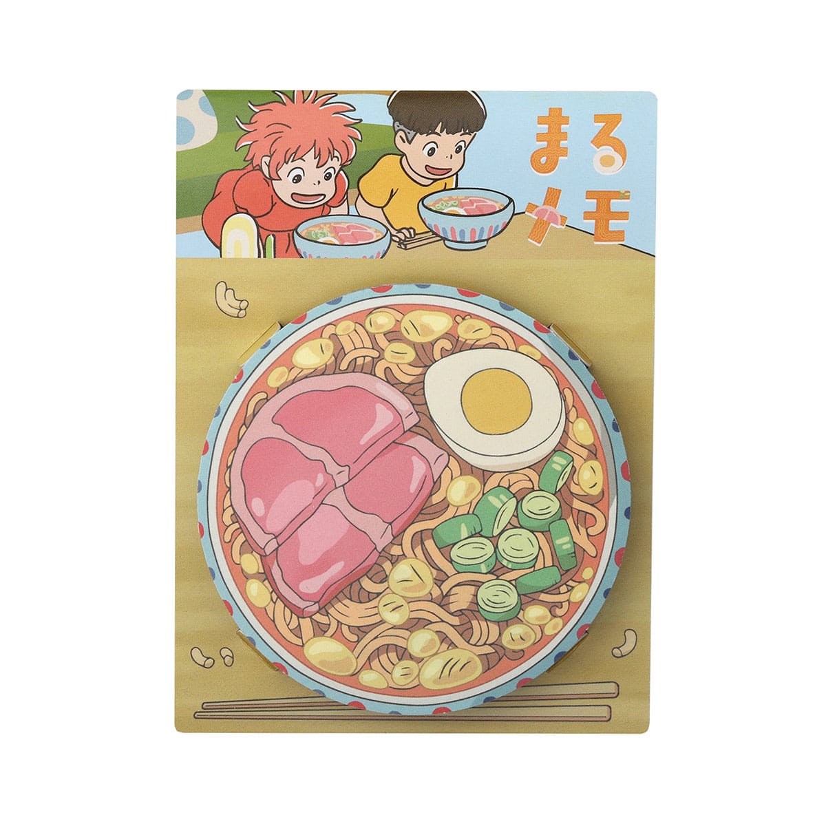 Studio Ghibli - Round Food Memo Pads (3 Types) - Ponyo Lisa Ham Ramen - official view 22
