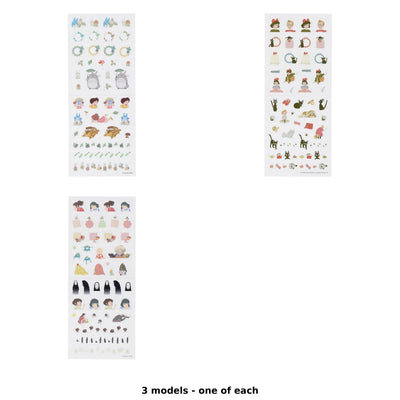 Studio Ghibli Schedule Sticker Sheets (3 Types) - Complete Set - one of each model