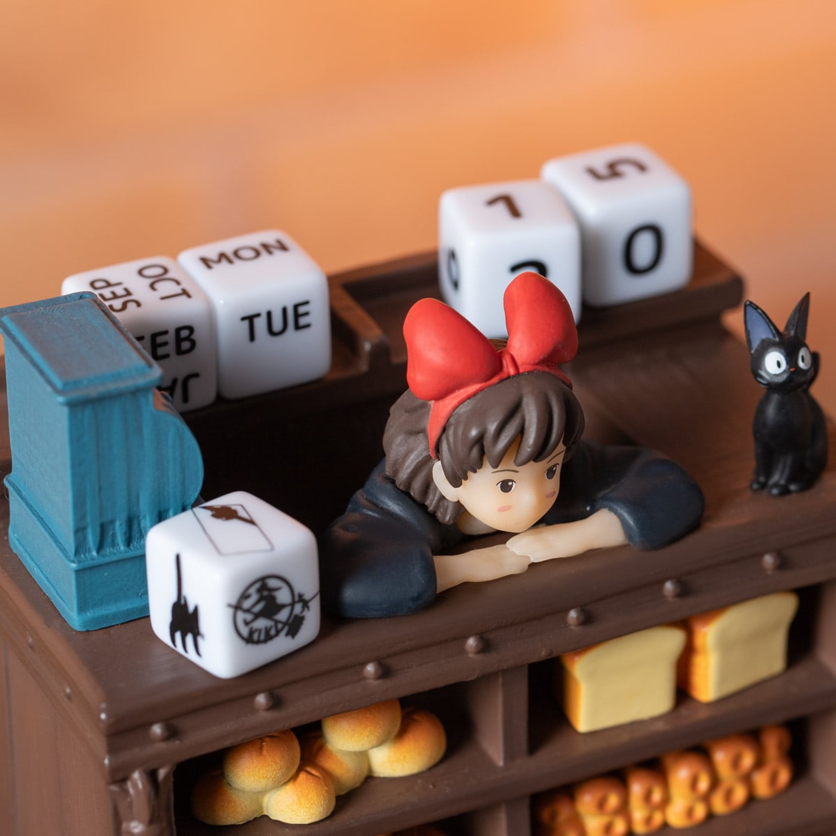 Studio Ghibli Sculpted Perpetual Calendars (4 Types) - Kiki at the Bakery Counter - official view 5