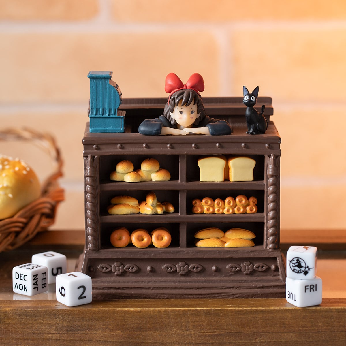 Studio Ghibli Sculpted Perpetual Calendars (4 Types) - Kiki at the Bakery Counter - official view 8
