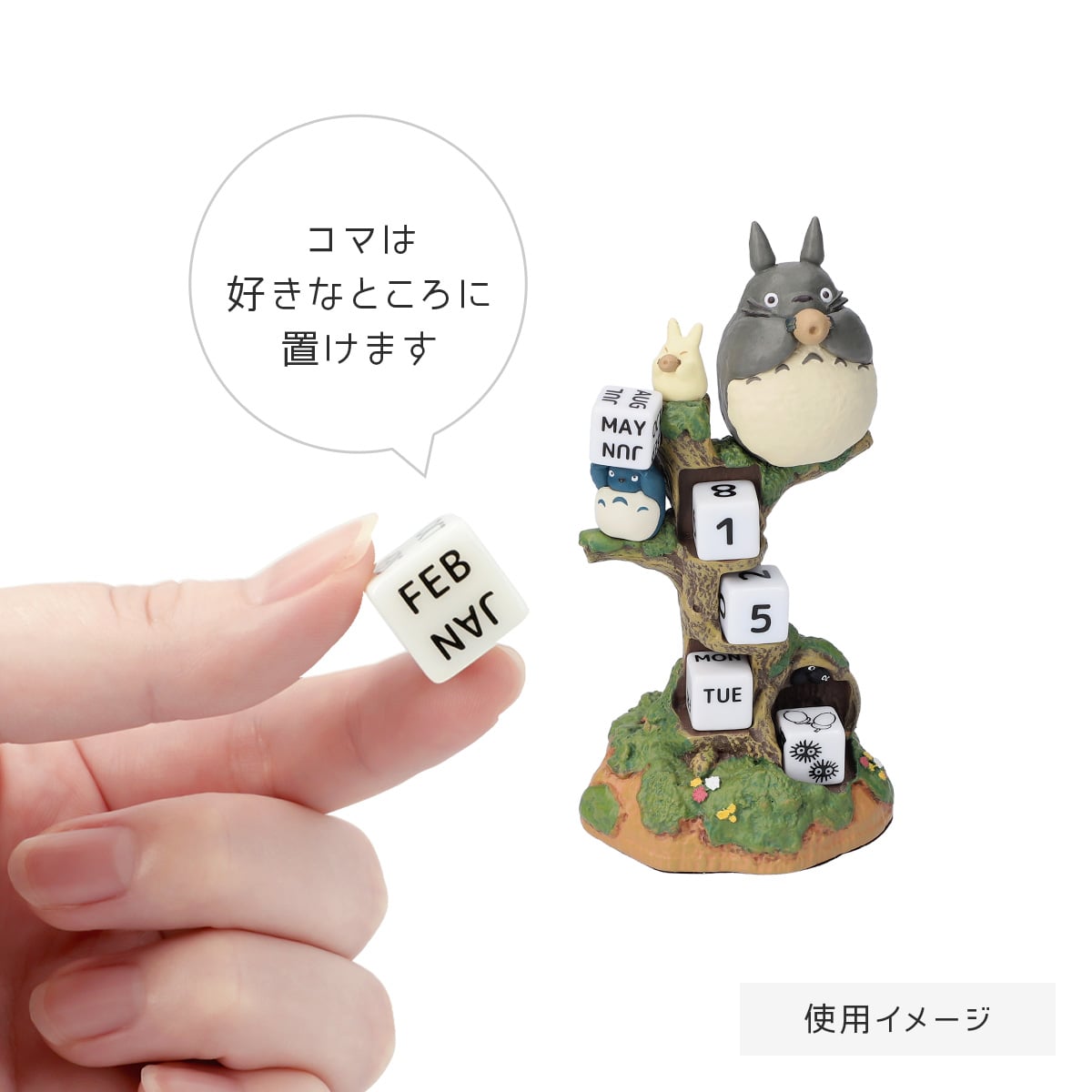 Studio Ghibli Sculpted Perpetual Calendars (4 Types) - Kiki at the Bakery Counter - official view 14