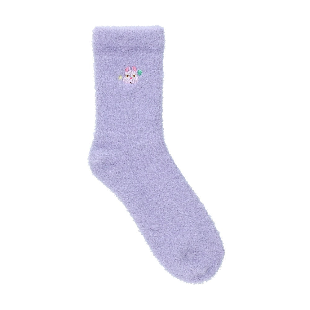 Studio Ghibli - Shaggy Socks 23-25 cm (2 Types) - Boh Mouse - Purple - official view 6