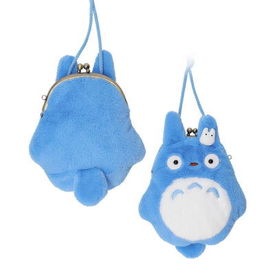 Studio Ghibli - Soft Clasp Pouch Pochettes (3 Types) - Blue Totoro - official view 4