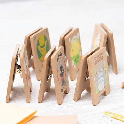 Studio Ghibli - Wooden Stand Clips (5 Types) - Totoro - official view 10