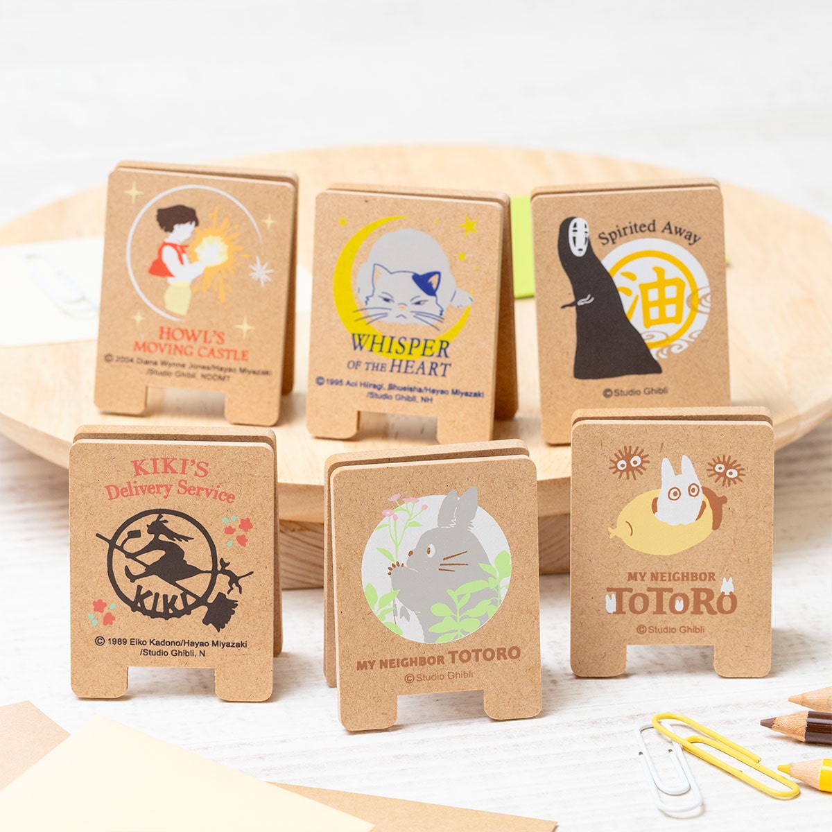 Studio Ghibli - Wooden Stand Clips (5 Types) - Totoro - official view 12