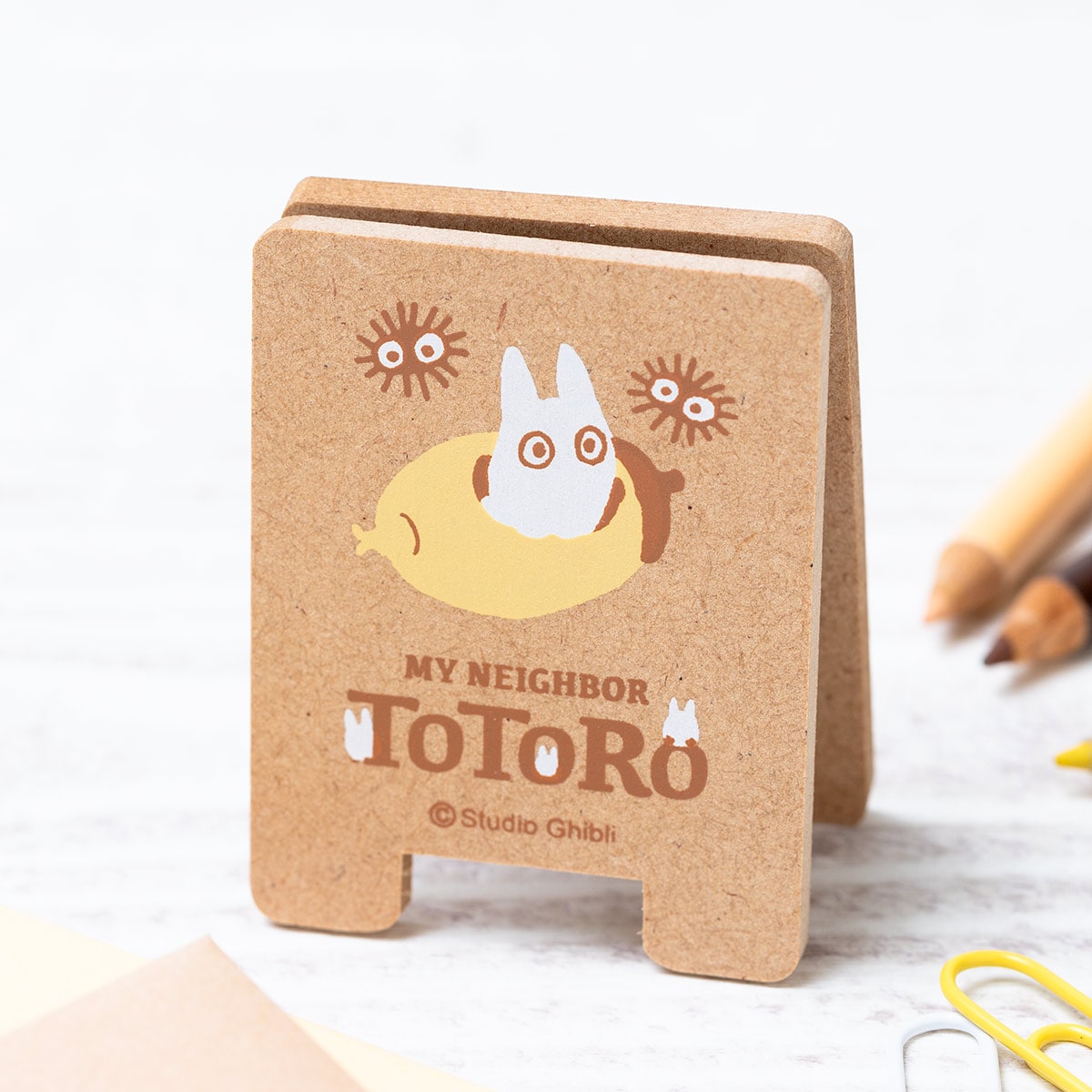 Studio Ghibli - Wooden Stand Clips (5 Types) - Blue Totoro and White Totoro - official view 14