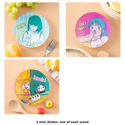 Studio Ghibli Yummy Glass Mini Dishes (3 Types) - Complete Set