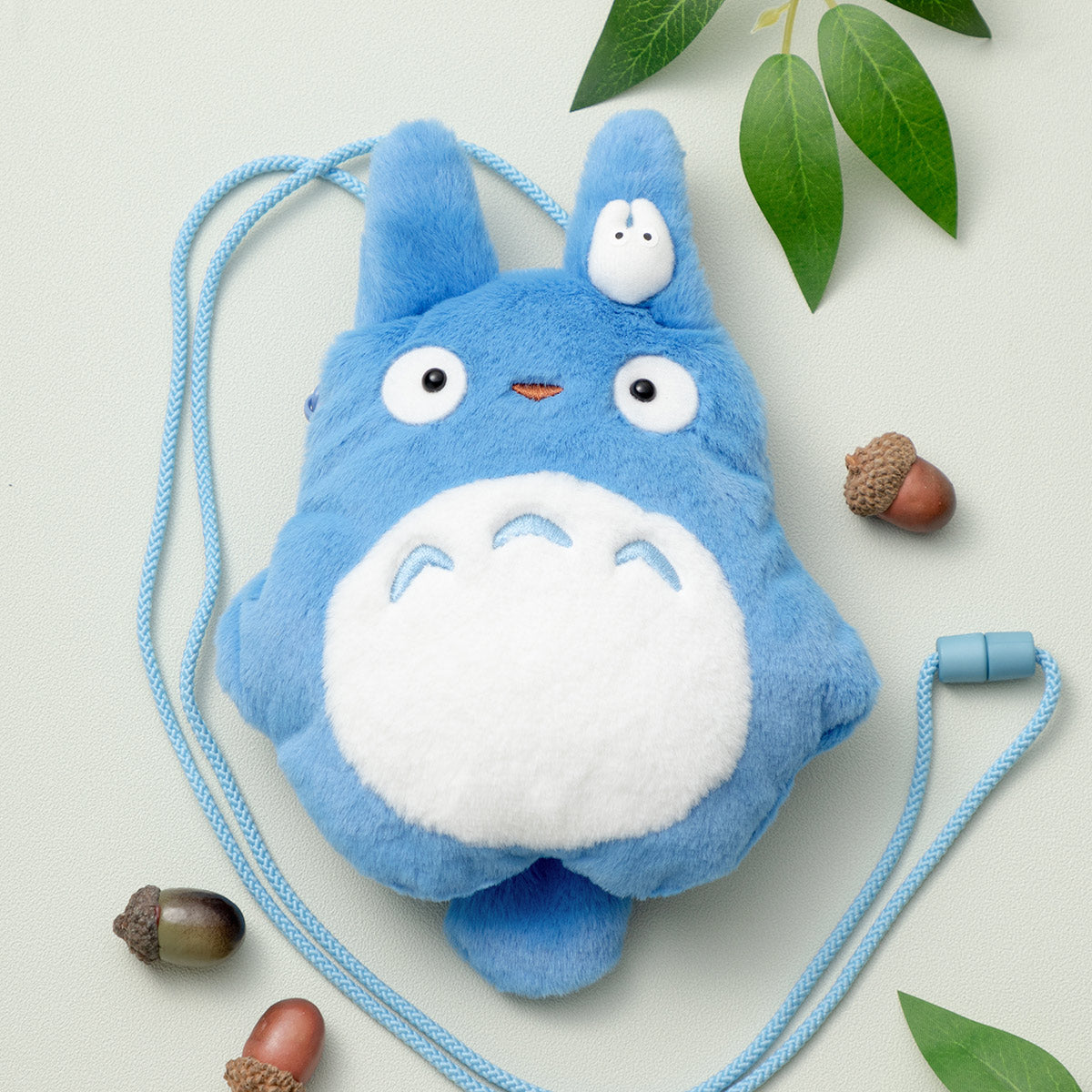 Studio Ghibli - Zipped Character Neck Pouches (4 Types) - Blue Totoro - official view 6