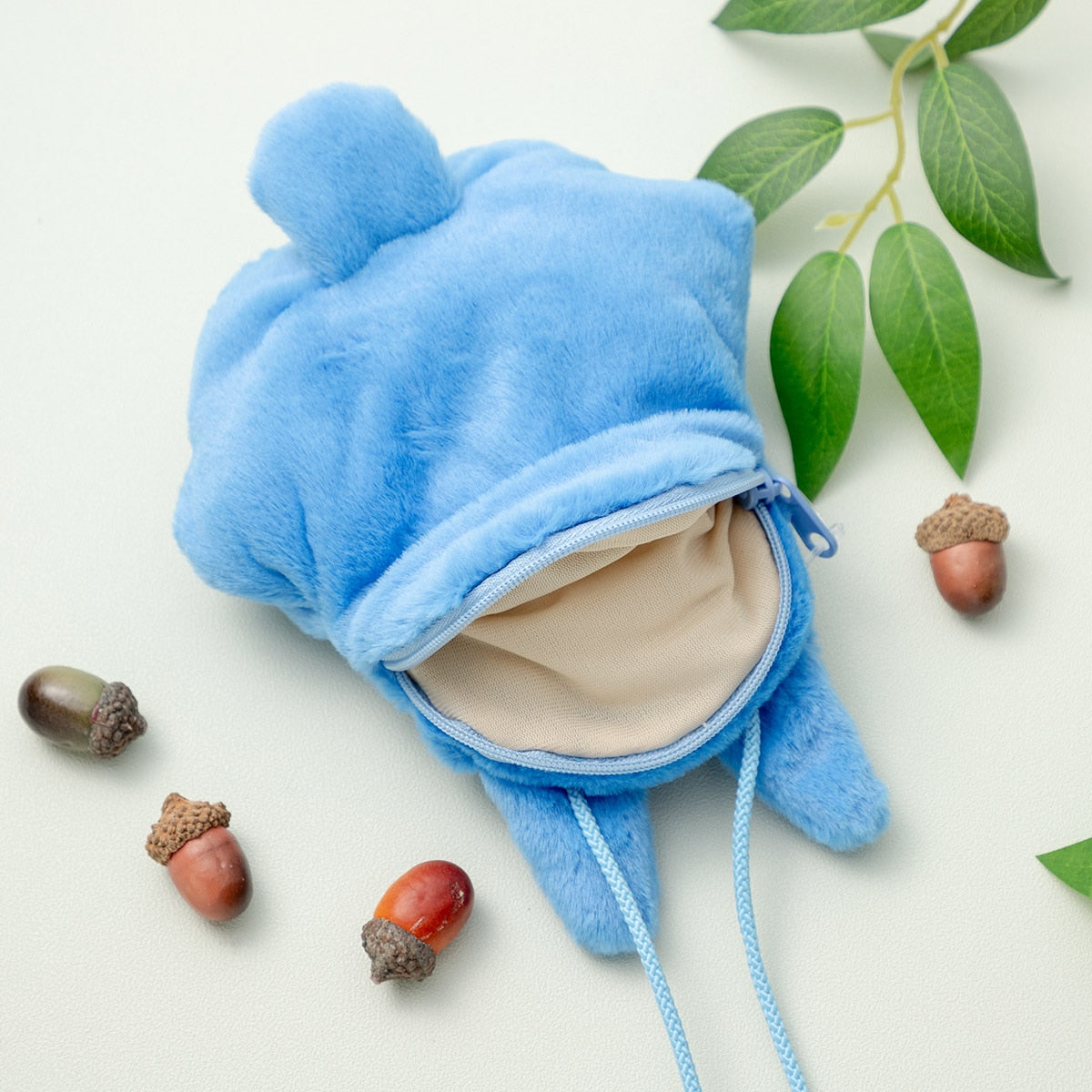 Studio Ghibli - Zipped Character Neck Pouches (4 Types) - Blue Totoro - official view 7