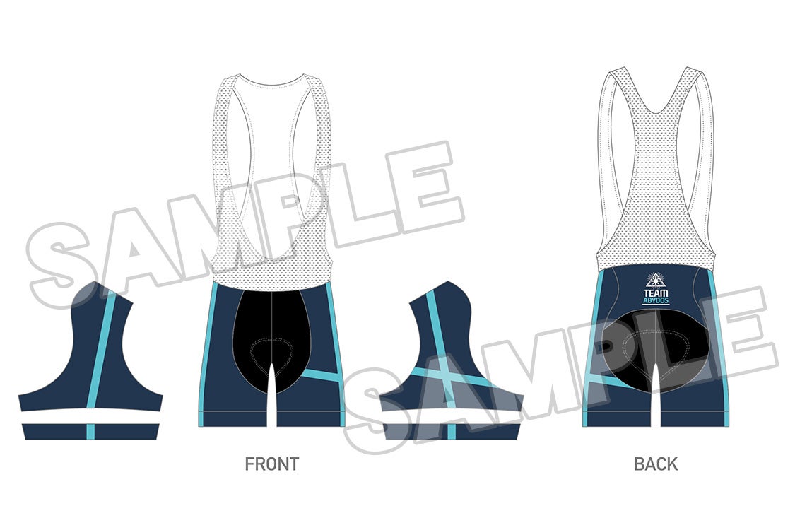 Blue Archive Abydos High School Cycling Bib Shorts reissue official product view - additional view