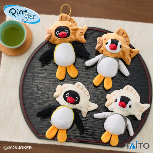 Pingu - Taiyaki Plush Mascots (4 Types) [Pre-Order Nov 2026]
