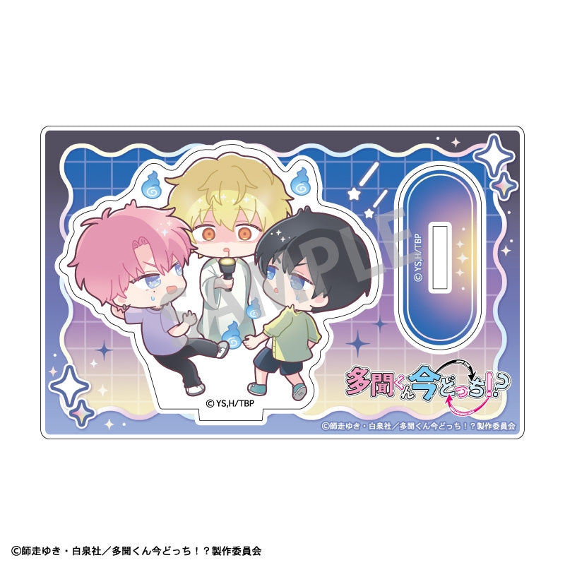 Tamon's B-Side Episode Selection mini acrylic stand - Tamon Fukuhara, Ouri Sakaguchi & Natsuki Ishibashi acrylic parts and packaging