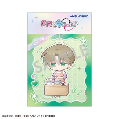 Tamon's B-Side Episode Selection acrylic keychain - Keito Tachibana acrylic parts and packaging