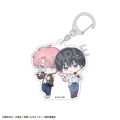 Tamon's B-Side Episode Selection acrylic keychain - Tamon Fukuhara & Ouri Sakaguchi official product photo