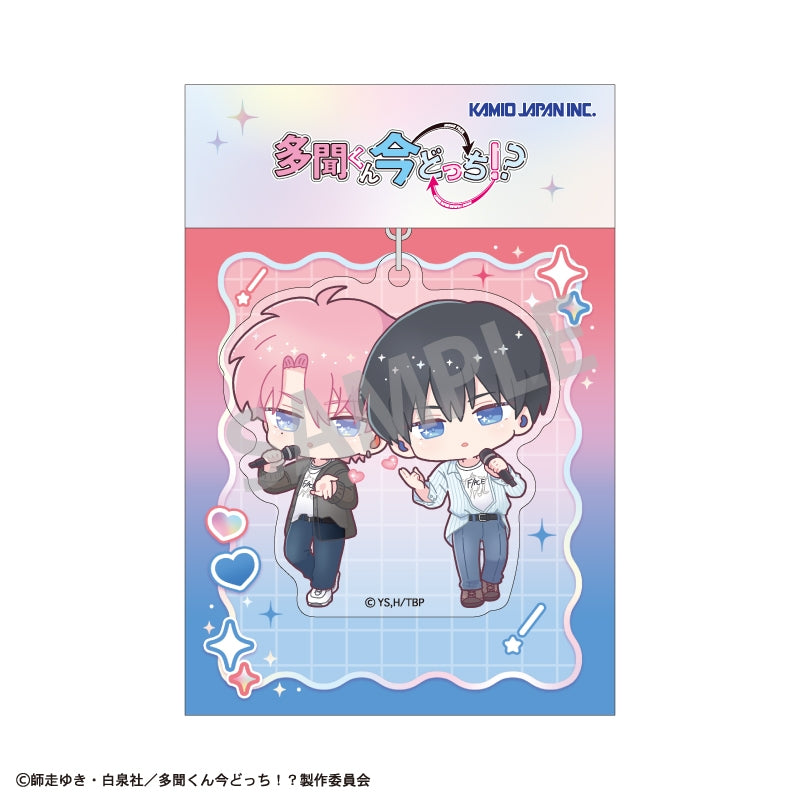 Tamon's B-Side Episode Selection acrylic keychain - Tamon Fukuhara & Ouri Sakaguchi acrylic parts and packaging