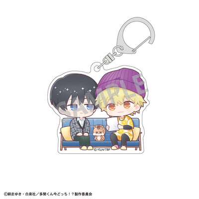 Tamon's B-Side Episode Selection acrylic keychain - Ouri Sakaguchi & Natsuki Ishibashi official product photo