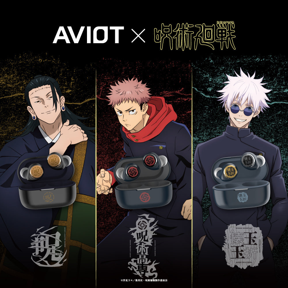 Jujutsu Kaisen X AVIOT - Limited Edition Wireless Earphones (3 types) [Pre-Order Jan 2026]