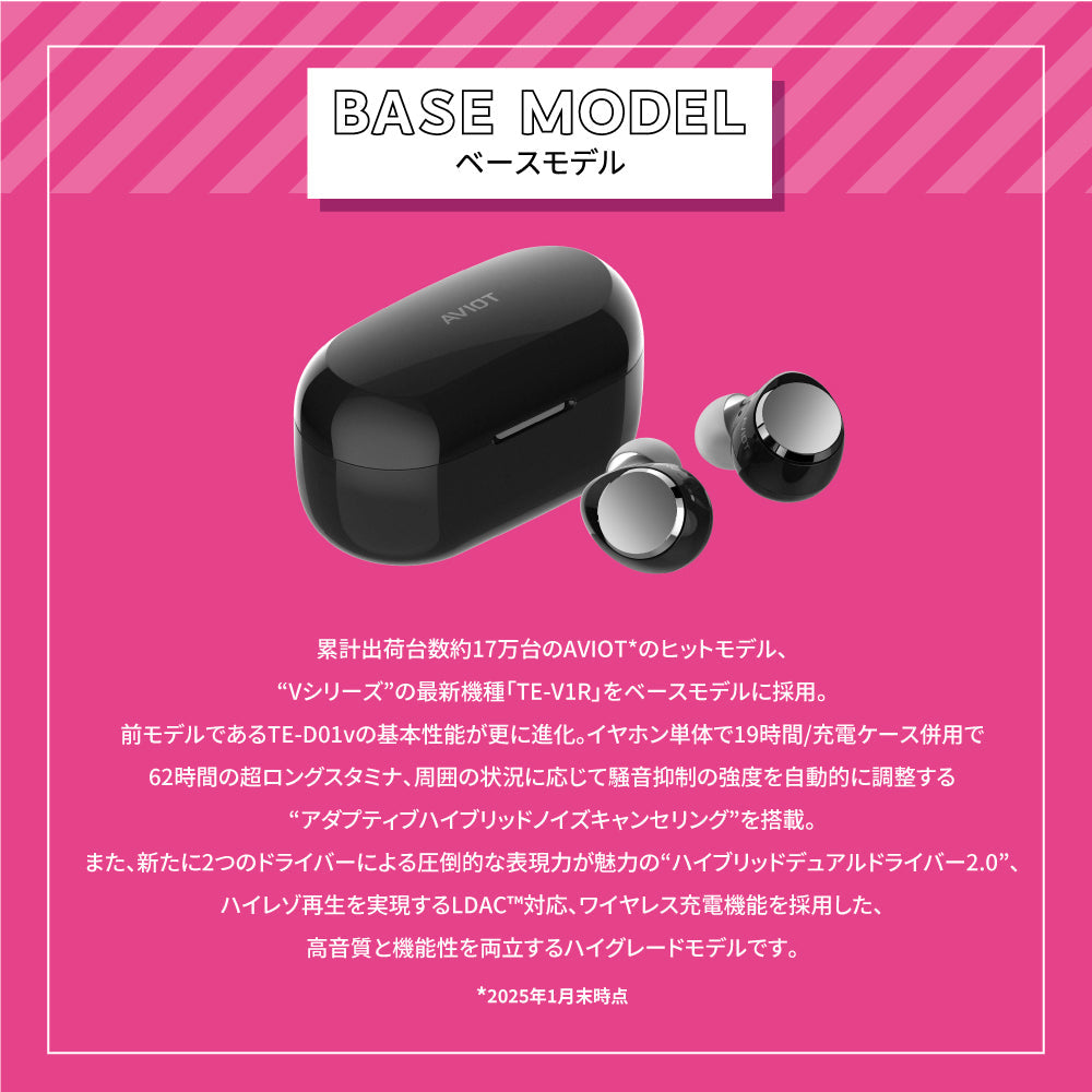 Oshi No Ko x Aviot Collaboration - Oshi No Ko Earbuds Model TE-V1R-ONK [Pre-Order Oct 2025]