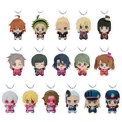 The Idolmaster SideM Chibigurumi Photo Acrylic Keychains set A overview