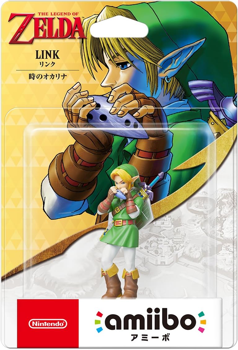 Link Ocarina of Time amiibo Japanese packaging