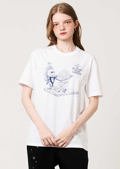 The Nightmare Before Christmas Graniph Christmas Research T-shirt, official product photo 9