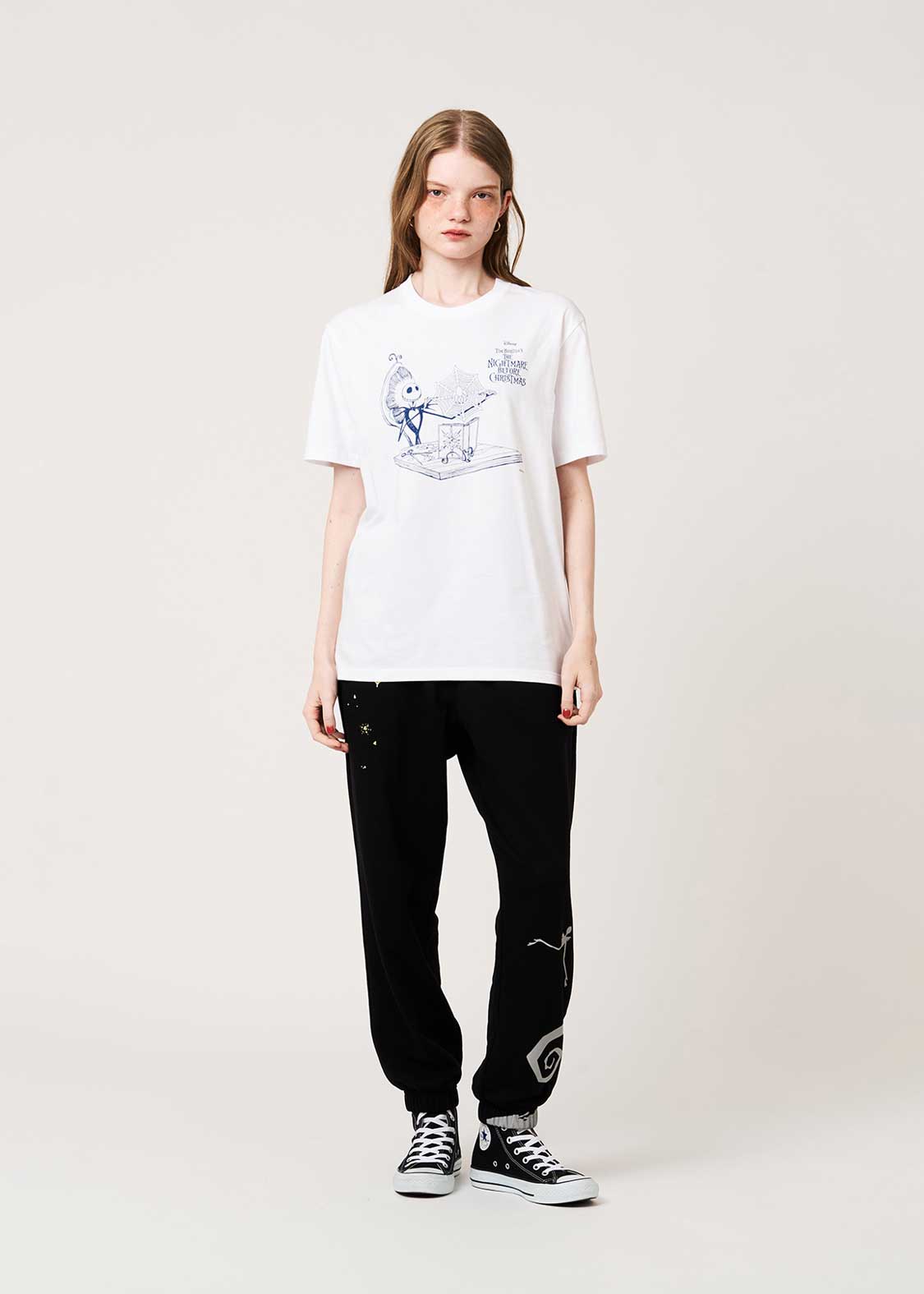 The Nightmare Before Christmas Graniph Christmas Research T-shirt, official product photo 10