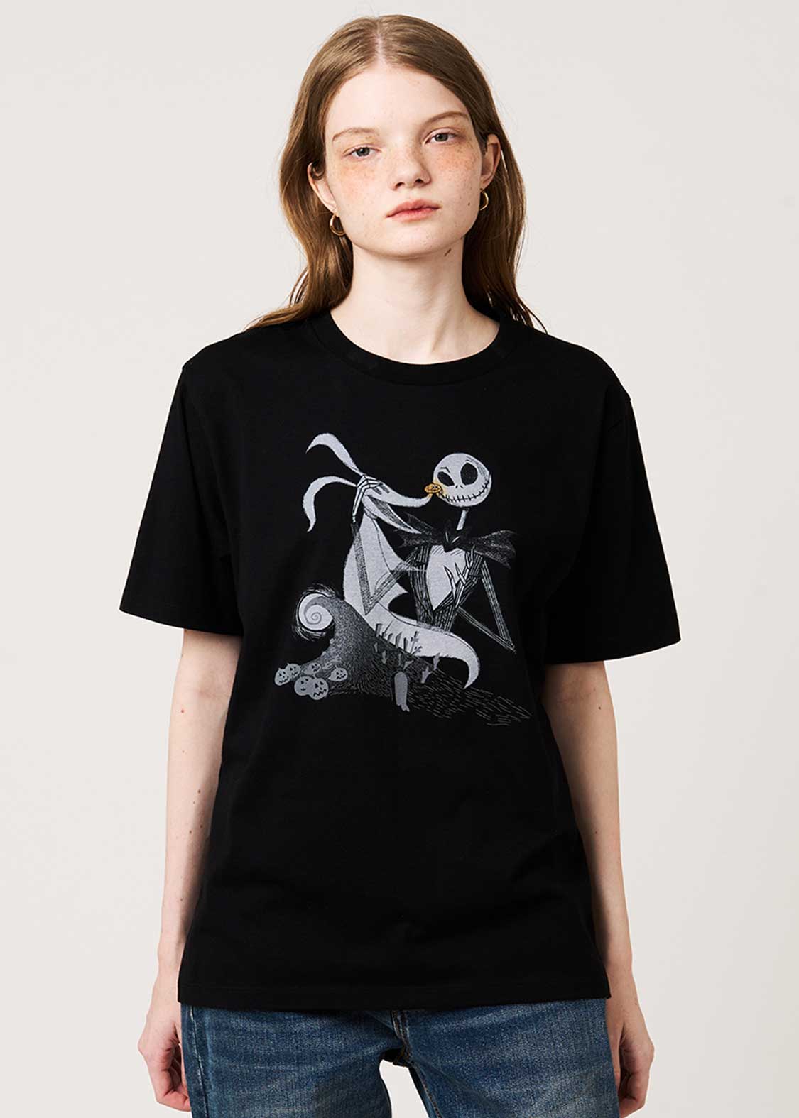 The Nightmare Before Christmas Graniph Jack and Zero T-shirt, official product photo 9