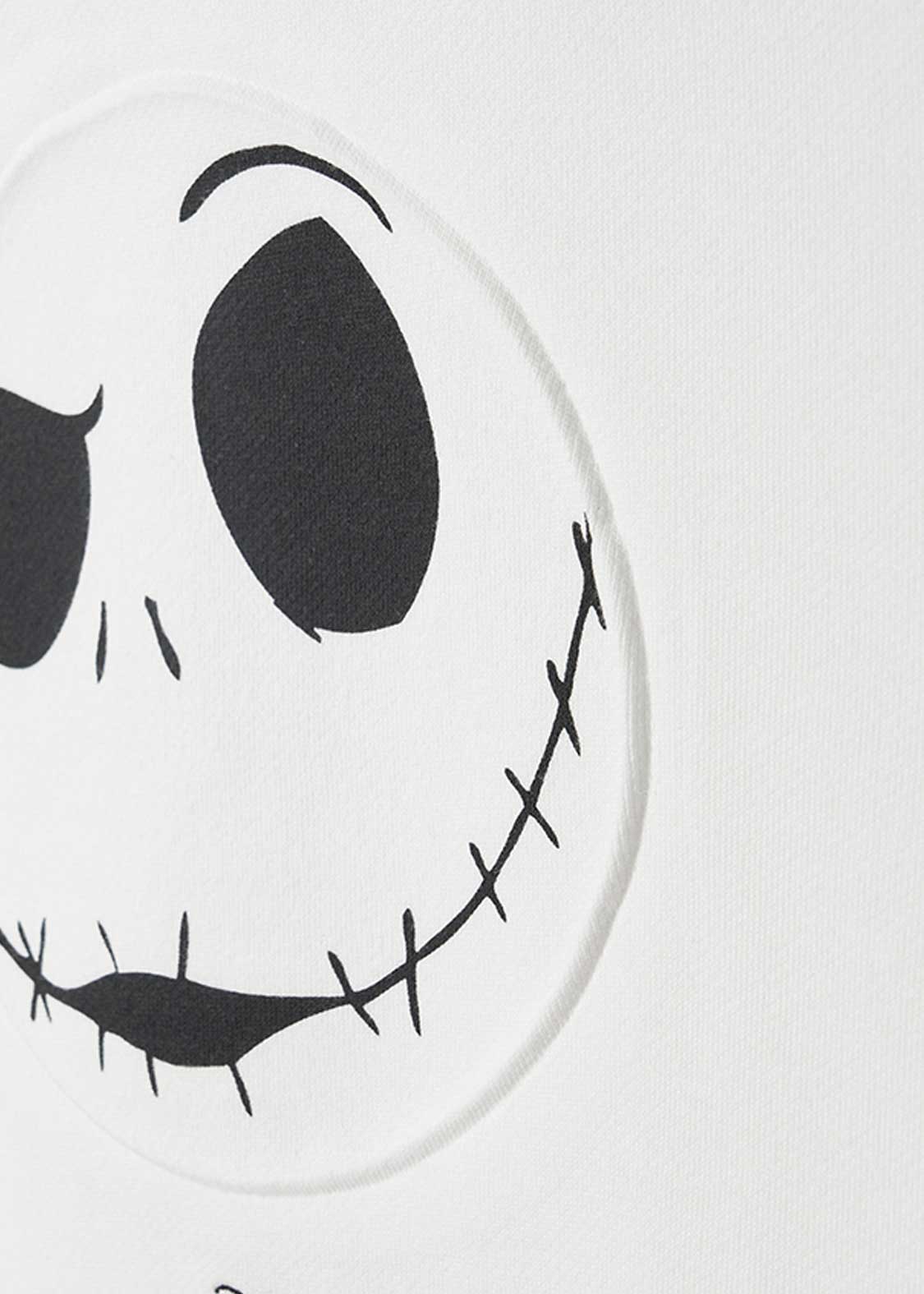 The Nightmare Before Christmas Graniph Jack Face Embossed Fleece Hoodie, official product photo 4