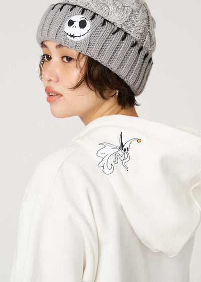 The Nightmare Before Christmas Graniph Jack Face Embossed Fleece Hoodie, official product photo 6