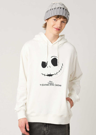 The Nightmare Before Christmas Graniph Jack Face Embossed Fleece Hoodie, official product photo 7