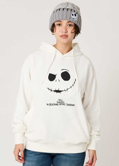The Nightmare Before Christmas Graniph Jack Face Embossed Fleece Hoodie, official product photo 9