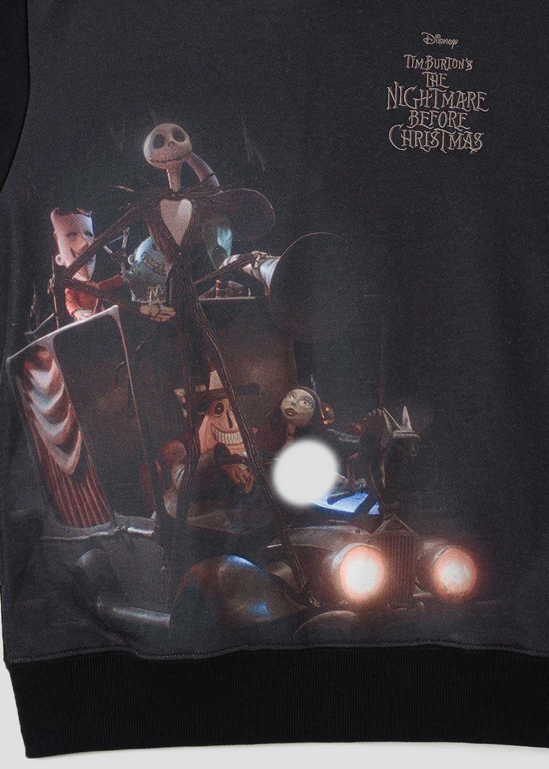 The Nightmare Before Christmas Graniph Jack’s Back Fleece Hoodie, official product photo 4