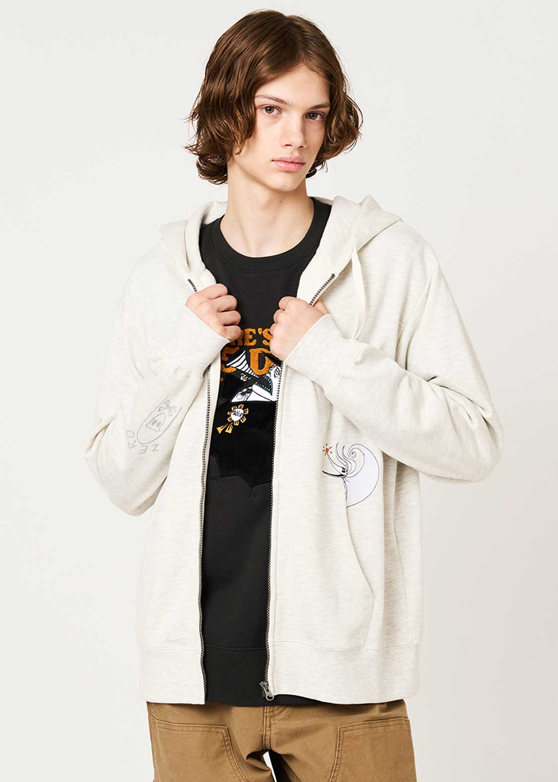 The Nightmare Before Christmas Graniph Zero Zip Hoodie, official product photo 7