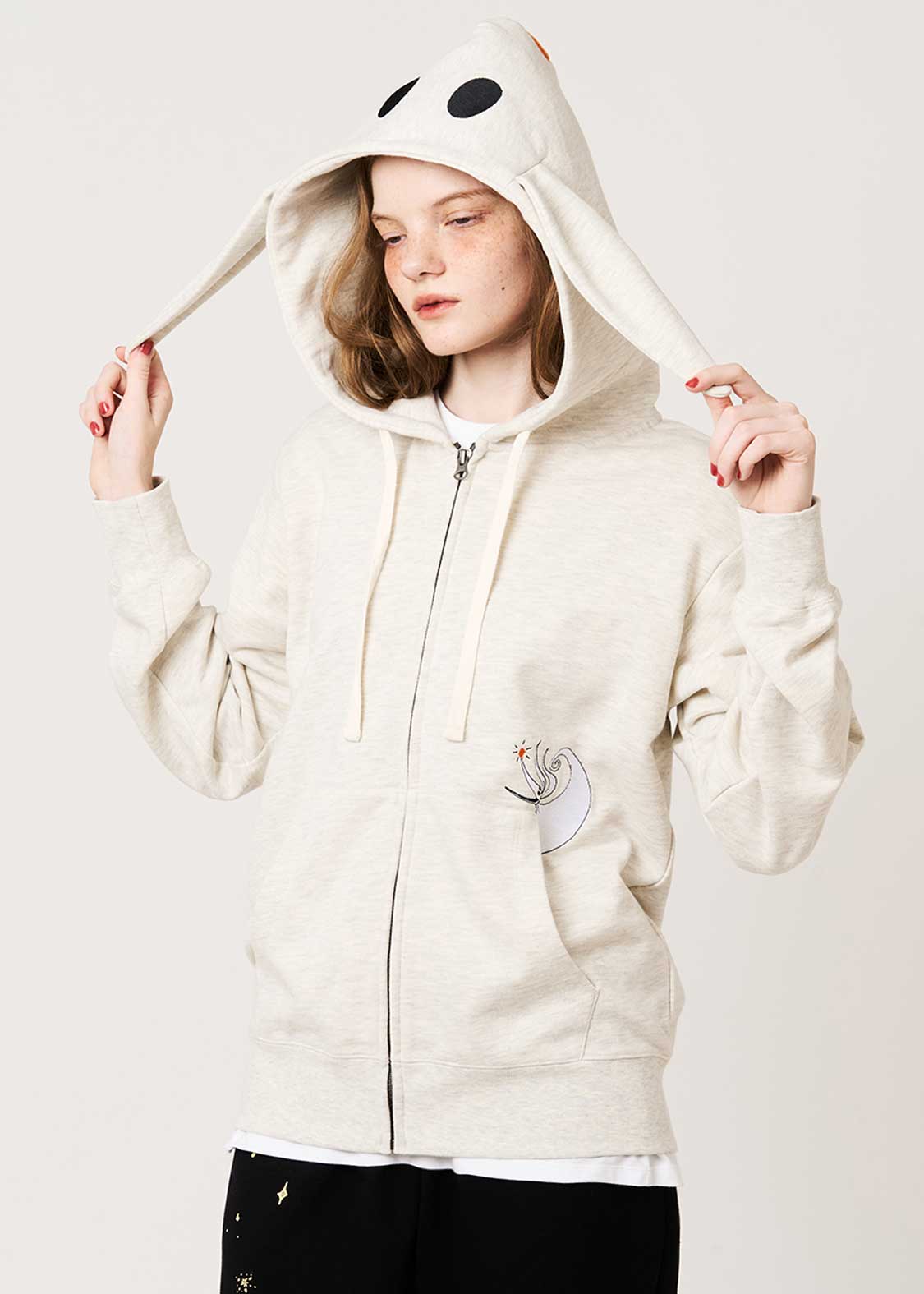 The Nightmare Before Christmas Graniph Zero Zip Hoodie, official product photo 9