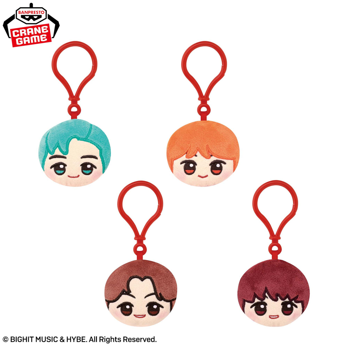TinyTAN - Chibigurumi Face Mascots Vol.1 (4 Types) official product view